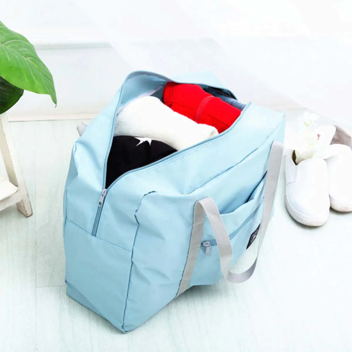 Fashion Large Foldable Large Capacity Waterproof Storage Bag Travel Handbag