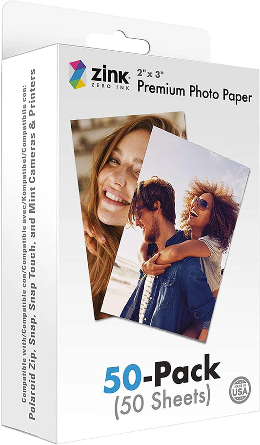 "Premium 2" x 3" Instant Photo Paper: High-Quality Prints in Seconds"