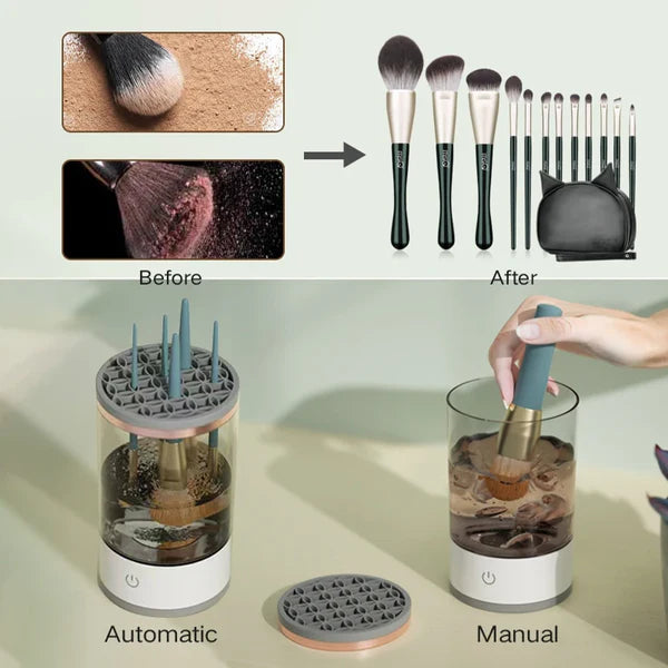 "3-in-1 Automatic Electric Makeup Brush Cleaner"