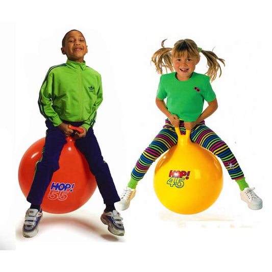 "45cm Kids' Hop Ball with Handle: Inflatable Jump Ball for Exercise and Fun"