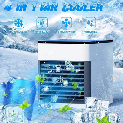 "Mini USB portable cooling fan: Multifunctional air conditioner."