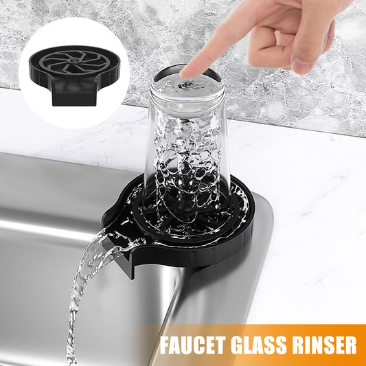"High-Pressure Faucet Glass Rinser: Automatic Cup Washer for Bar and Kitchen"